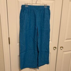 Eileen Fisher Linen cropped pants. Size S